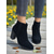 abordables Bottines-Bottines en similicuir marron pour femme avec fermeture éclair latérale – bottines courtes décontractées à talon carré pour le travail, le shopping et les tenues de tous les jours