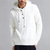 billige genser for menn-Herre Julegenser Julegensere Feriegenser Pullover genser Strikket genser Riflet Strikke Vanlige topper Knapper Strikket عادي Med hette Mote Grunnleggende Feriereise Dagligdagstøy Klær Høst Vinter Hvit