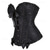 billige korsett-Rokoko Punk og gotisk Victoriansk Korsett Overbustkorsett Goth Girl Blonde Blomstret Kostyme Dame Halloween Karneval Ytelse Fest Voksen Korsett
