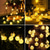 ieftine Luminile solare de exterior-Șiruri de lumini cu bulbi solari în aer liber 50 LED-uri 7m lumini cu bilă de cristal 6.5m 30 LED-uri impermeabile IP65 8 modele lumini de fantezie solare ghirlande de grădină decor