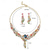 abordables Parures de Bijoux-Parure de bijoux 2 Chrome Boucles d'oreilles Collier Femmes Élégant ancien Mode Le style rétro Classique Parure de Bijoux Pour Mariage Soirée robe demoiselle d honneur