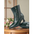 preiswerte Viktorianisch &amp; Edwardianisch-Damenstiefeletten mit Knöpfen im edwardianischen und viktorianischen Stil – zweifarbige Stiefeletten aus Leder mit Retro-Absatz für Kostümveranstaltungen, Vintage-Partys und historische Mode der
