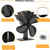 economico Lampade e paralumi-Ventilatore per stufa a legna a 4 pale, ventilatore per camino alimentato a calore per una circolazione efficiente dell'aria calda, accessori per stufa a legna/ceppi silenziosi, design durevole