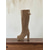 abordables Botas con plataforma-Botas de plataforma hasta la rodilla de gamuza para mujer con cremallera ancha ajustable en la pantorrilla, botas de moda con tacón de bloque para ropa urbana