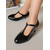 preiswerte Pumps mit Kitten-Heel-Beigefarbene Pumps mit T-Riemen und Kitten Heel für Damen – elegante Schuhe im Vintage-Stil der 50er Jahre mit runder Spitze für den Weg zur Arbeit im Herbst und Winter, Büro-Outfits und elegante