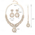 abordables Parures de Bijoux-Parure de bijoux 3 Or Strass Chrome Boucles d'oreilles Collier Femmes Élégant ancien Mode Le style rétro Classique Parure de Bijoux Pour Mariage Soirée robe demoiselle d honneur