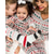 cheap Christmas Family Pajamas-Family Pajamas Christmas Pattern Home Print Red Long Sleeve Active Matching Outfits