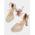 abordables Zapatos de salón de plataforma-Tacones altos con plataforma y purpurina dorada para mujer, zapatos de fiesta con tiras gruesas en el tobillo para la vida nocturna y atuendos de club.