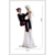 economico Halloween-Giorno dei morti messicano, grande oggetto decorativo elettrico, parco divertimenti di Halloween, casa stregata, scheletro sposa attivato dal movimento, accessorio decorativo