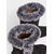 abordables Botas de nieve e invierno-Botas de invierno negras de ante sintético para mujer, de media caña, con forro de piel afelpada, antideslizantes, con tacón de cuña, para exteriores, cálidas para trekking y viajes.