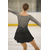 voordelige Schaatsjurken-Kunstschaatsjurk Dames Voor meisjes Schaatsen Jurken Zwart Asymetrische zoom Netstof Hoge Elasticiteit Opleiding Wedstrijd Kunstschaatskleding Klassiek Kristal / Bergkristal Lange mouw Schaatsen
