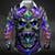 abordables Modèle 3D-Homme Crâne Dragon Flamme Chemise Chemise Boutonnée manche longue Punk gothique sombre Extérieur Fête Été Printemps Col Rabattu Impression 3D chemises à col Violet Orange Vert