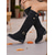 preiswerte Modische Stiefel-Damenstiefel aus khakifarbenem Wildleder mit Schnallenriemen – klassische Reitstiefel mit runder Spitze und niedrigem Absatz für Freizeitkleidung im Herbst und Winter sowie Outdoor-Mode