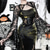 baratos Vestidos-Góticas Maxi Vestidos Blusa Shrug Sino Bruxa Mortícia Addams Renda Veludo Floral Fantasia Mulheres Fantasia Dia Das Bruxas Carnaval Espetáculo Festa Adulto Blusa Vestido