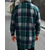 cheap Flannel Shirts-Men's Shacket Shirt Jacket Winter Jacket Plaid Vacation Daily Wear Black Wine Orange Khaki Long Sleeve Lapel Fall Winter Clothing Apparel Pocket