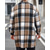 cheap Flannel Shirts-Men's Shacket Shirt Jacket Winter Jacket Plaid Vacation Daily Wear Black Wine Orange Khaki Long Sleeve Lapel Fall Winter Clothing Apparel Pocket