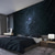abordables Tapices de pared-tapiz Tapices Galaxia Espacio 3D Místico Cuarto Sala Residencia universitaria Fondo de puerta de pared con decoraciones