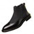 levne Boty Chelsea-Pánské chelsea boty s brogue vzorem - klasické business casual kotníkové boty do kanceláře i na každodenní nošení