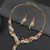 abordables Parures de Bijoux-Parure de bijoux 2 Chrome Boucles d'oreilles Collier Femmes Élégant ancien Mode Le style rétro Classique Parure de Bijoux Pour Mariage Soirée robe demoiselle d honneur