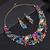 cheap Jewelry Sets-Jewelry Set Two-piece Suit Rhinestone Chrome Earrings Necklace Women's Elegant Vintage Fashion Vintage Style Classic Jewelry Set For Wedding Party Special Occasion