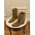 abordables Bottes de cheval-Bottes d'équitation pliables en daim marron pour femmes, hauteur genou réglable - Chaussures de mode urbaines décontractées polyvalentes pour un usage quotidien