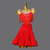 voordelige wedstrijd jurk-Latin Salsa Dance Kleding Strass Kwastje Pure Kleur Dames Prestatie Opleiding Mouwloos Spandex