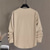 baratos Suéteres básicos-Homens Moletom Branco Gola Redonda Tecido Jacquard Diário Desportos e Ar livre Feriado Poliéster Roupa de rua Básico Casual Primavera Outono Roupa Moletons Moletons Manga Longa