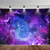 abordables Tapices de pared-tapiz Tapices Galaxia Espacio 3D Místico Cuarto Sala Residencia universitaria Fondo de puerta de pared con decoraciones
