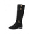 preiswerte Modische Stiefel-Damenstiefel aus khakifarbenem Wildleder mit Schnallenriemen – klassische Reitstiefel mit runder Spitze und niedrigem Absatz für Freizeitkleidung im Herbst und Winter sowie Outdoor-Mode