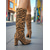abordables Botas holgadas-Botas de mujer con tacón alto y ancho hasta la rodilla con diseño de cebra y rayas: zapatos urbanos vanguardistas para salidas informales y eventos nocturnos.
