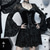 baratos Vestidos-Góticas Mini Vestidos Sino Bruxa Renda Veludo Corpete Floral Fantasia Mulheres Fantasia Dia Das Bruxas Carnaval Espetáculo Festa Adulto Vestido