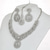 abordables Parures de Bijoux-Parure de bijoux 3 Or Strass Chrome Boucles d'oreilles Collier Femmes Élégant ancien Mode Le style rétro Classique Parure de Bijoux Pour Mariage Soirée robe demoiselle d honneur