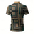 abordables Polo géométrique pour homme-Homme Géométrique Polo Manche Courte Polos Chemises à Col Occasionnel Athleisure Impression 3D Boutons Été Bleu Marron Vert
