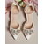 preiswerte Braut-Damen-Braut-Pumps aus Satin mit Kristallverzierungen – elegante Pumps mit Knöchelriemen, perfekt für Hochzeiten und besondere Anlässe
