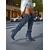 abordables Botas holgadas-Botas altas hasta la rodilla para mujer con diseño de pierna ancha, estilo convertible sobre la rodilla, botas de tacón de aguja con punta de gamuza para atuendos casuales de moda urbana.
