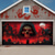 cheap Garage Door Cover-Halloween Garage Door Cover Grim Reaper Skull Banner Haunted House Cemetery Scene Horror Spooky Backdrop Tapestry for Outdoor Wall Fence Decoration