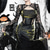 baratos Vestidos-Góticas Maxi Vestidos Blusa Shrug Sino Bruxa Mortícia Addams Renda Veludo Floral Fantasia Mulheres Fantasia Dia Das Bruxas Carnaval Espetáculo Festa Adulto Blusa Vestido