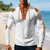 baratos Camiseta de malha waffle-Homens Camiseta Camisetas Camiseta de malha waffle T-shirt Manga Longa Decote V Primavera Outono Bloco de cor Moda Designer Básico Cordões Férias Rua Para Noite Adamascado Preto Branco Top Tee para