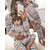 cheap Christmas Family Pajamas-Family Pajamas Christmas Pattern Home Print Red Long Sleeve Active Matching Outfits