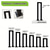cheap Home Supplies-Multiple Sizes Available Non-Slip Powder-Coated Steel Vintage Black U-Shaped Stair Handrail for Indoor/Outdoor Use