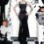 baratos Vestidos-Góticas Maxi Vestidos Blusa Shrug Sino Bruxa Mortícia Addams Renda Veludo Floral Fantasia Mulheres Fantasia Dia Das Bruxas Carnaval Espetáculo Festa Adulto Blusa Vestido