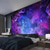 abordables Tapices de pared-tapiz Tapices Galaxia Espacio 3D Místico Cuarto Sala Residencia universitaria Fondo de puerta de pared con decoraciones