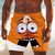ieftine Retro Vintage &amp; Etică-Bărbați Desene 3D Amuzant Față zâmbitoare Pantaloni scurți căptușiți Pantaloni scurți de baie 2 în 1 Pantaloni Scurți de Înot Talie medie Hawaiană Concediu Buzunare laterale Cu căptușeală de