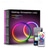 ieftine Luminile decorative inteligente-Lampă de masă inteligentă cu LED, iluminare RGB, IC, lumină de noapte care își schimbă culoarea, sincronizare muzicală, mod DIY, reglare continuă a intensității luminoase, pentru dormitor &amp;jocuri