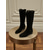 abordables Bottes de cheval-Bottes d'équitation pliables en daim marron pour femmes, hauteur genou réglable - Chaussures de mode urbaines décontractées polyvalentes pour un usage quotidien