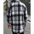 cheap Flannel Shirts-Men's Shacket Shirt Jacket Winter Jacket Plaid Vacation Daily Wear Black Wine Orange Khaki Long Sleeve Lapel Fall Winter Clothing Apparel Pocket
