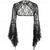 baratos Vestidos-Góticas Maxi Vestidos Blusa Shrug Sino Bruxa Mortícia Addams Renda Veludo Floral Fantasia Mulheres Fantasia Dia Das Bruxas Carnaval Espetáculo Festa Adulto Blusa Vestido