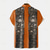 preiswerte Halloween-Shirts-Herren Kostüme Schädel Hemd Sommer Hemd Button-Up Hemd Kurzarm Dunkler Gothic-Stil Outdoor Urlaub tägliche Kleidung Sommer Frühling Umklappen 3D Druck mit Kragen Hemden Vorne mit einer Tasche Orange