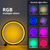 ieftine Luminile decorative inteligente-Lampă de masă inteligentă cu LED, iluminare RGB, IC, lumină de noapte care își schimbă culoarea, sincronizare muzicală, mod DIY, reglare continuă a intensității luminoase, pentru dormitor &amp;jocuri