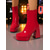 abordables Estilo Disco y Hippie de los años 70-Botines de plataforma de piel sintética dorada metalizada para mujer: botas de tacón alto grueso con cremallera estilo disco de los años 80 para fiestas retro, discotecas y actuaciones en el escenario.